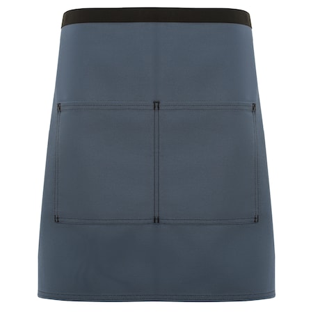 Deltaplus Waist Apron, Half Bistro, City Market, CM28, Bistro Blue Slate 83487